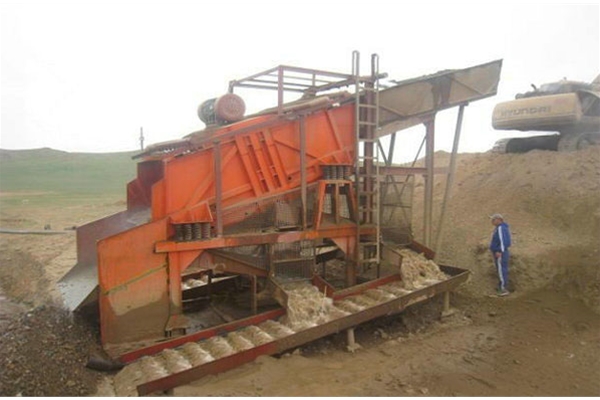 出口几内亚振动式旱地淘金设备